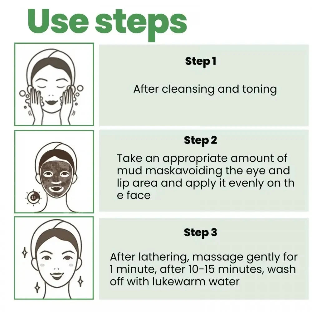 Eggplant Solid Cleansing Mask Smear Type Mud Film Deep Cleansing Face Skin Oil Control Moisturize Shrink Pores Beauty Skin Care Peaceful Pleasures Health and Wellness