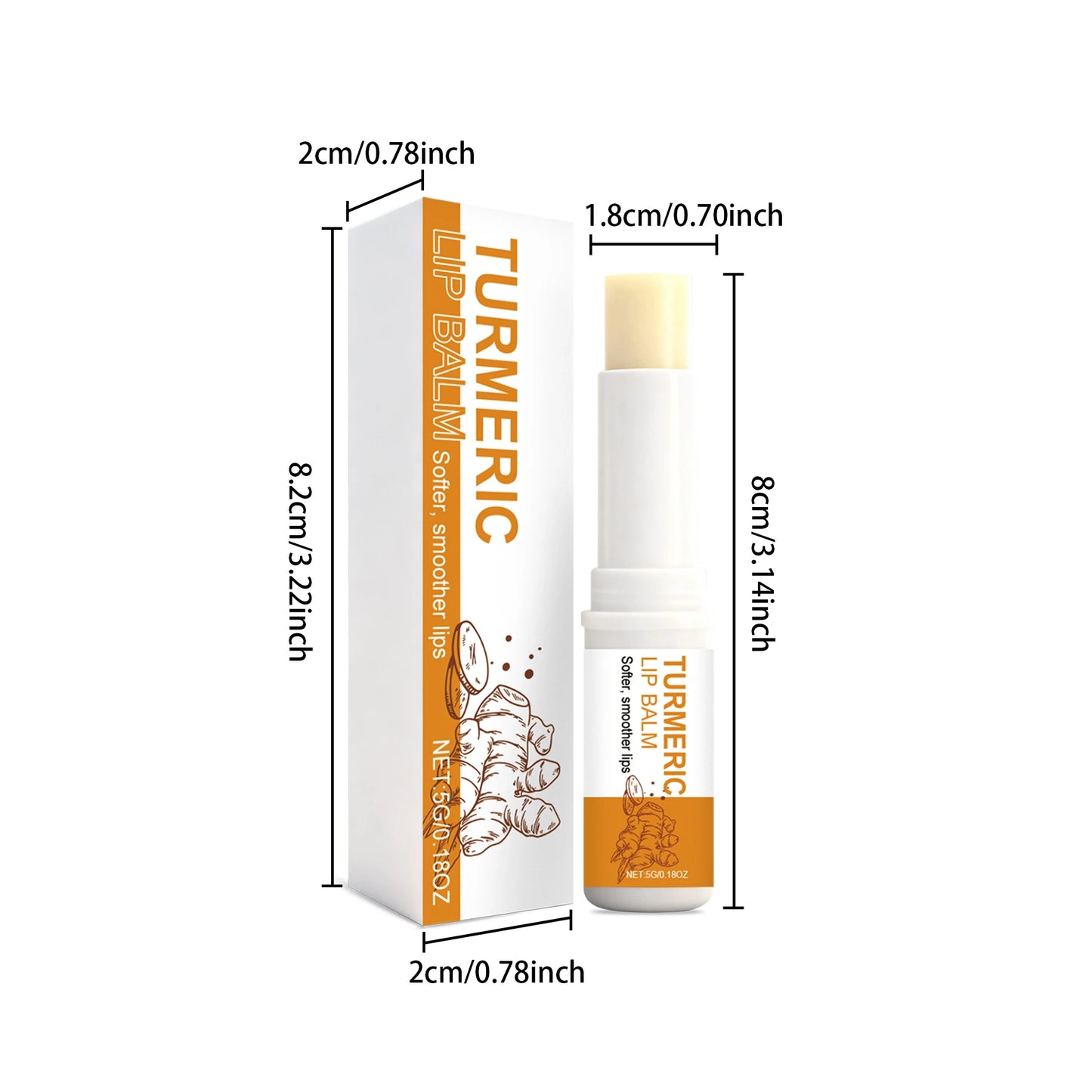 Turmeric Lip Balm – Moisturizing, Brightening & Anti-Crack