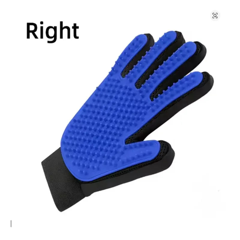 Pet Hair Glove Comb Pet Dog Cat Grooming Cleaning Glove Deshedding Hair remover Massage Brush Animal Supplies Cat Accessoies Peaceful Pleasures Health and Wellness right