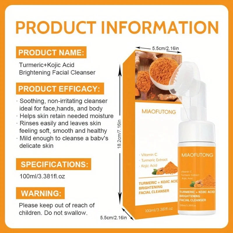 Turmeric Vitamin C & Kojic Acid Cleansing Milk Mousse