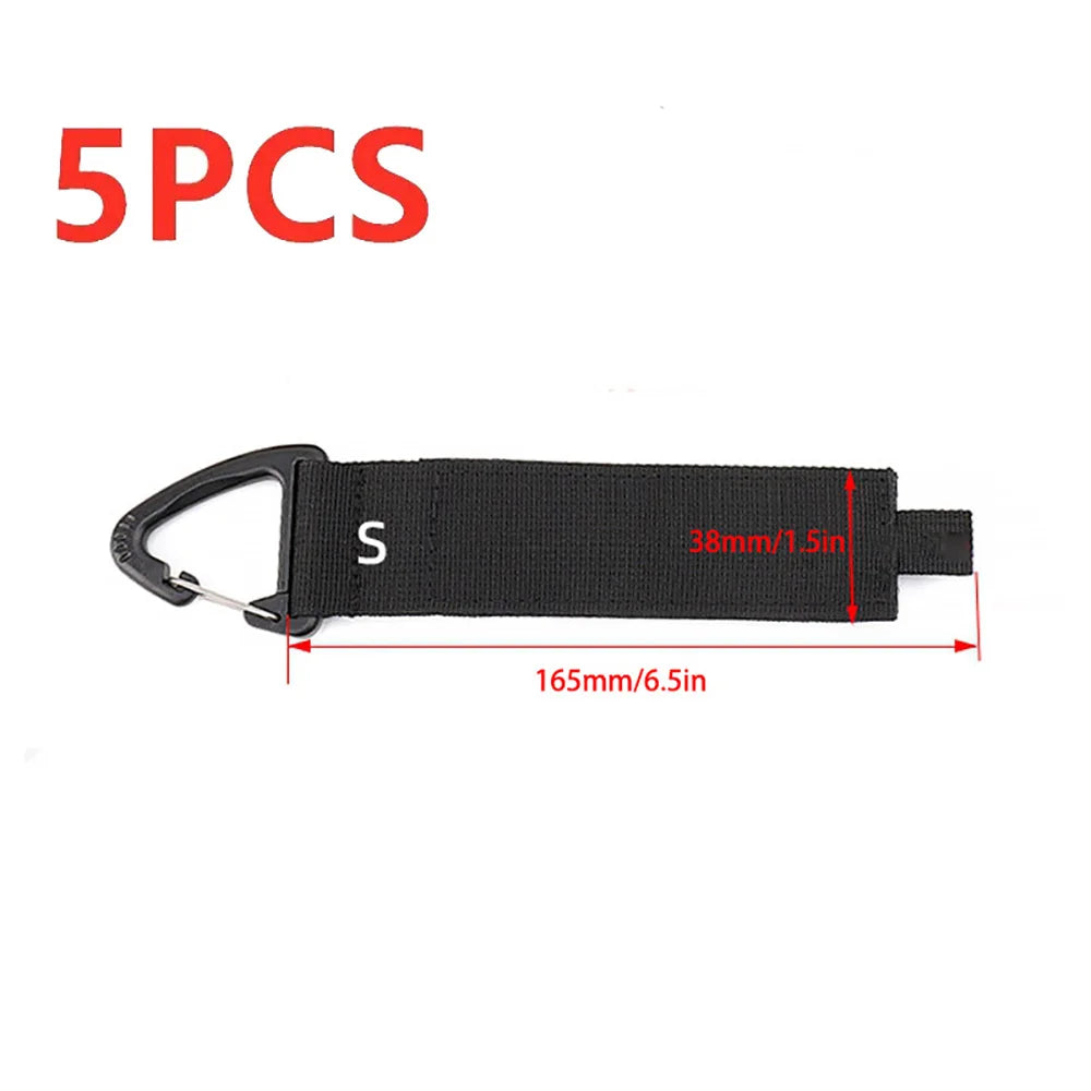 Heavy Duty Nylon Cord Storage Straps with Carabiner S/M/L