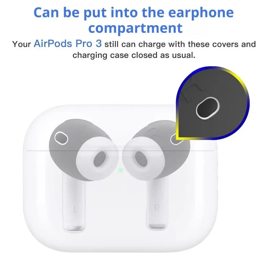 New Soft Silicone Ear Tips for AirPods Pro 3 Anti Slip Ultra Thin Sport Anti Scratch Earbuds Accessories Peaceful Pleasures Health and Wellness