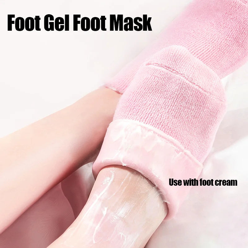 One Pair Gel Sock Socks For Softening Dry Cracked Rough Feet Skins Washable And Reusable Reduce Cracked Skin Socks Peaceful Pleasures Health and Wellness