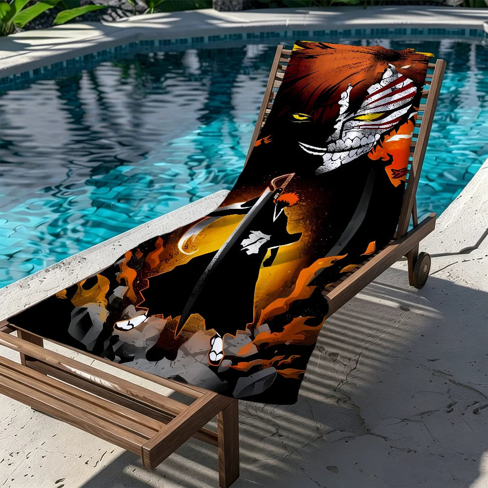 Bleach Ichigo Anime Beach Towel – Quick Dry Soft Multi-Size Anime Beach Towel Peaceful Pleasures Health and Wellness