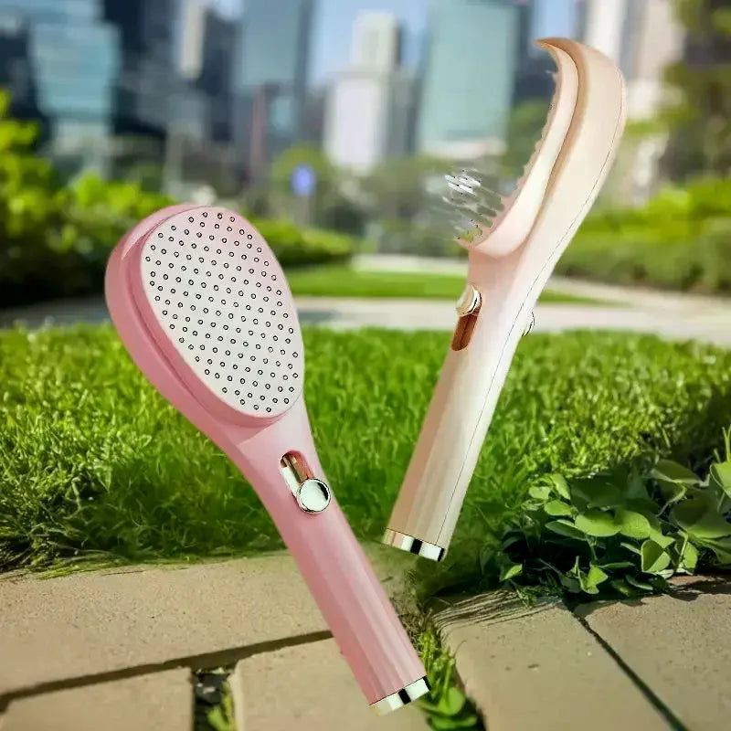 Portable Telescopic Comb With Scalp Massage Self-Cleaning - Women's Salon Styling Tool Compact Magic Comb Peaceful Pleasures Health and Wellness