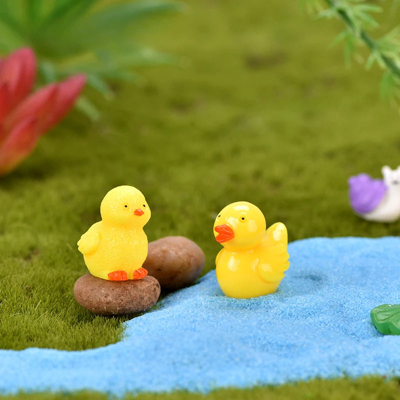 Mini Resin Bunnies Miniature Figures Little Rabbit Ornament Micro Landscape Dollhouse Decoration Crafts Living Room Decoration Peaceful Pleasures Health and Wellness