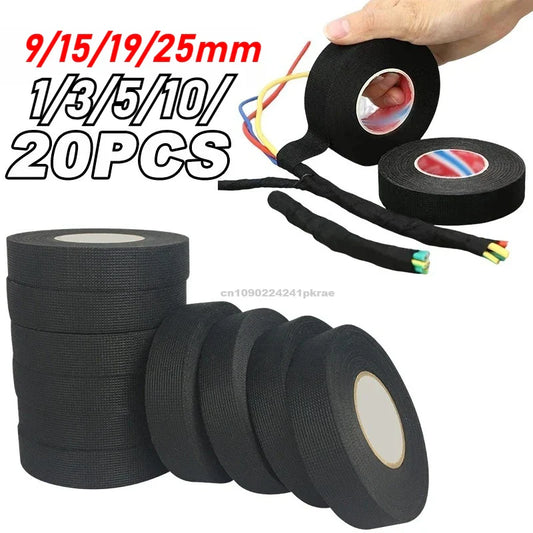 Heat Resistant Electrical Insulating Tape 9–25mm | Wiring Loom Electrical Harness Tape Oasis Select