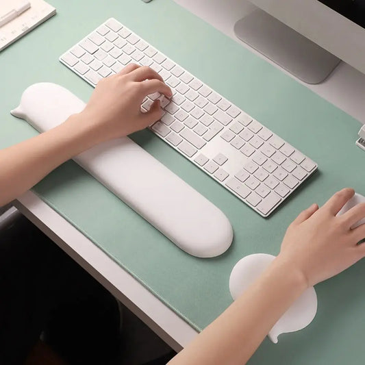 Silicone Wrist Support Mouse Pad & Keyboard Pad | Non-Slip Wrist Rest Mouse Pad Peaceful Pleasures Health and Wellness