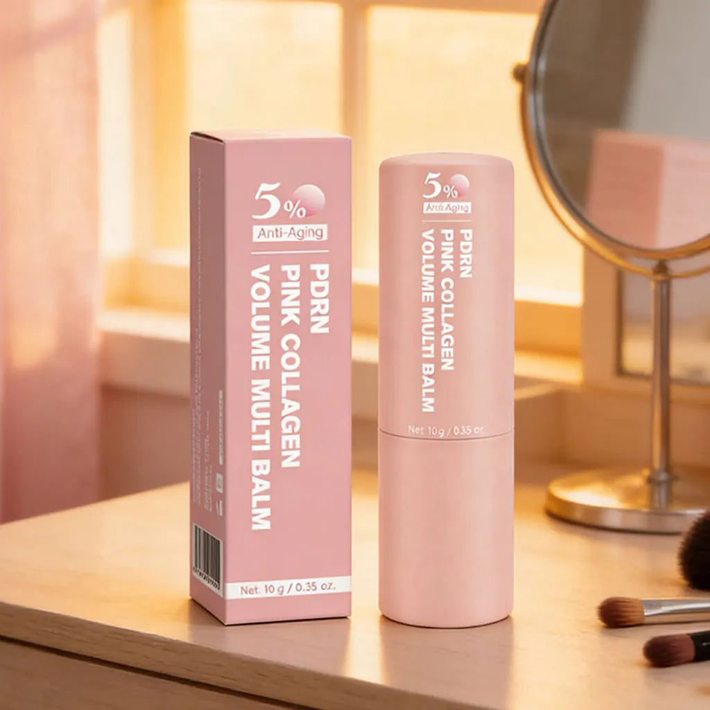 PDRN Pink Collagen Volume Multi Balm | All In One Volufiline, PDRN, NAD Stick ,Helping Look of Fine Lines, Firming Care,Lip Care Peaceful Pleasures Health and Wellness