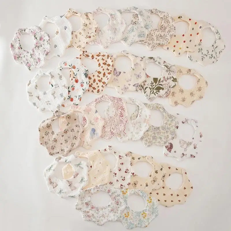 Cotton Bandana Baby Bib | Floral Teething & Drooling Bib