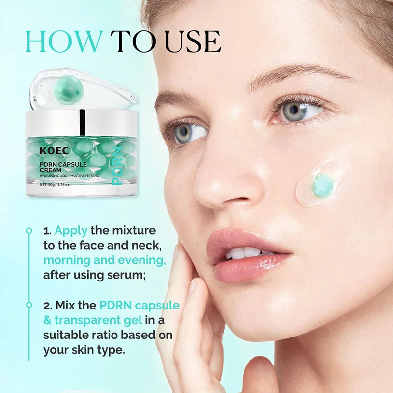 PDRN Multi Peptide Capsule Cream | Collagen Boost Face Moisturizer