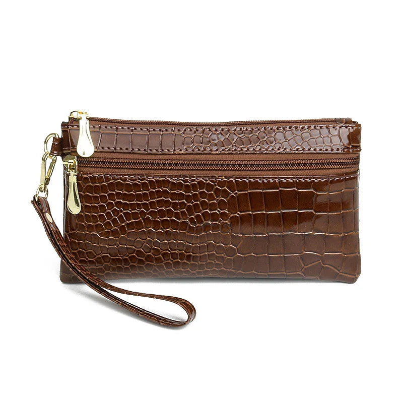 Women's PU Leather Coin Purse | Small Wrist Clutch Wallet