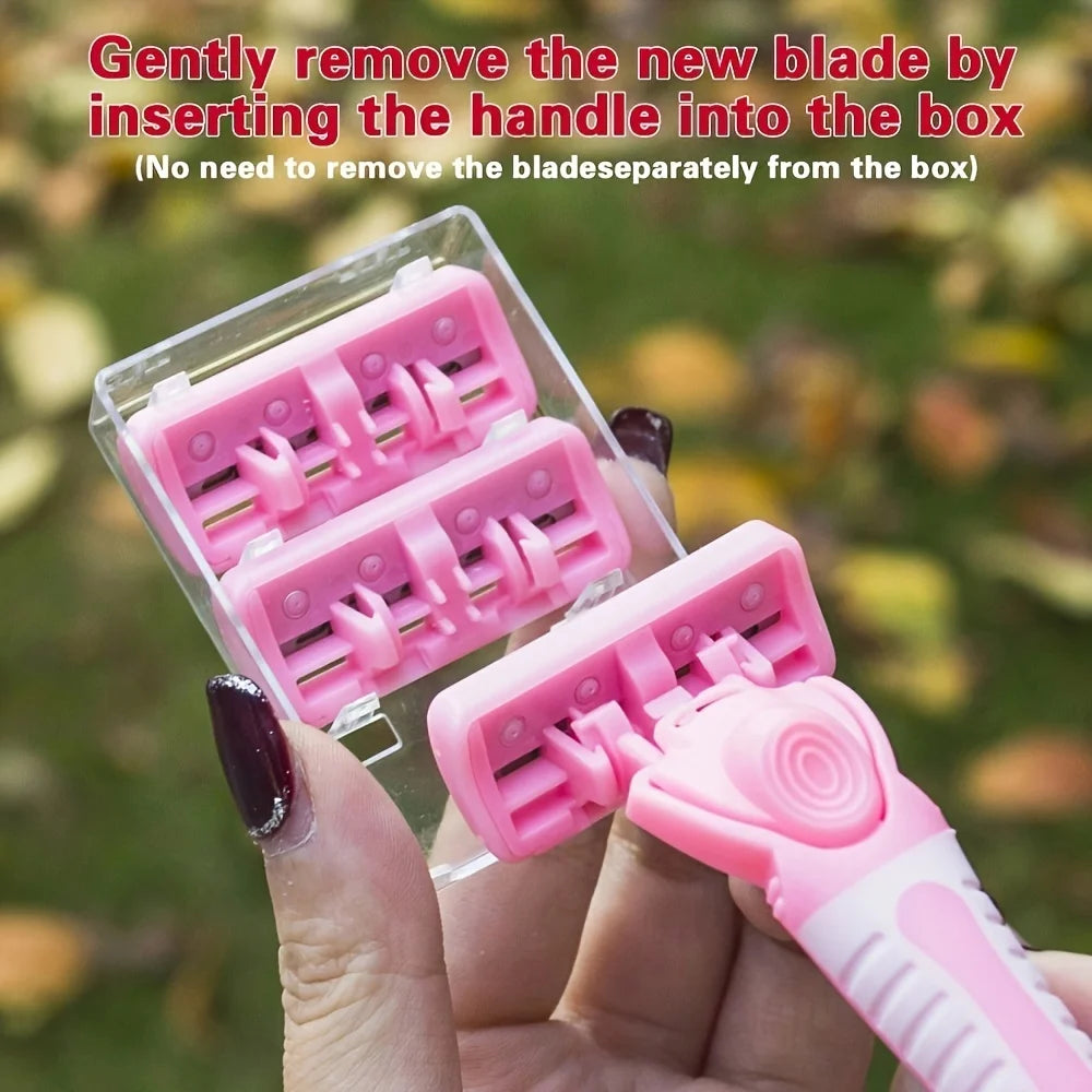 6-Blade Manual Razor Set – Face & Body Shaving Men & Women
