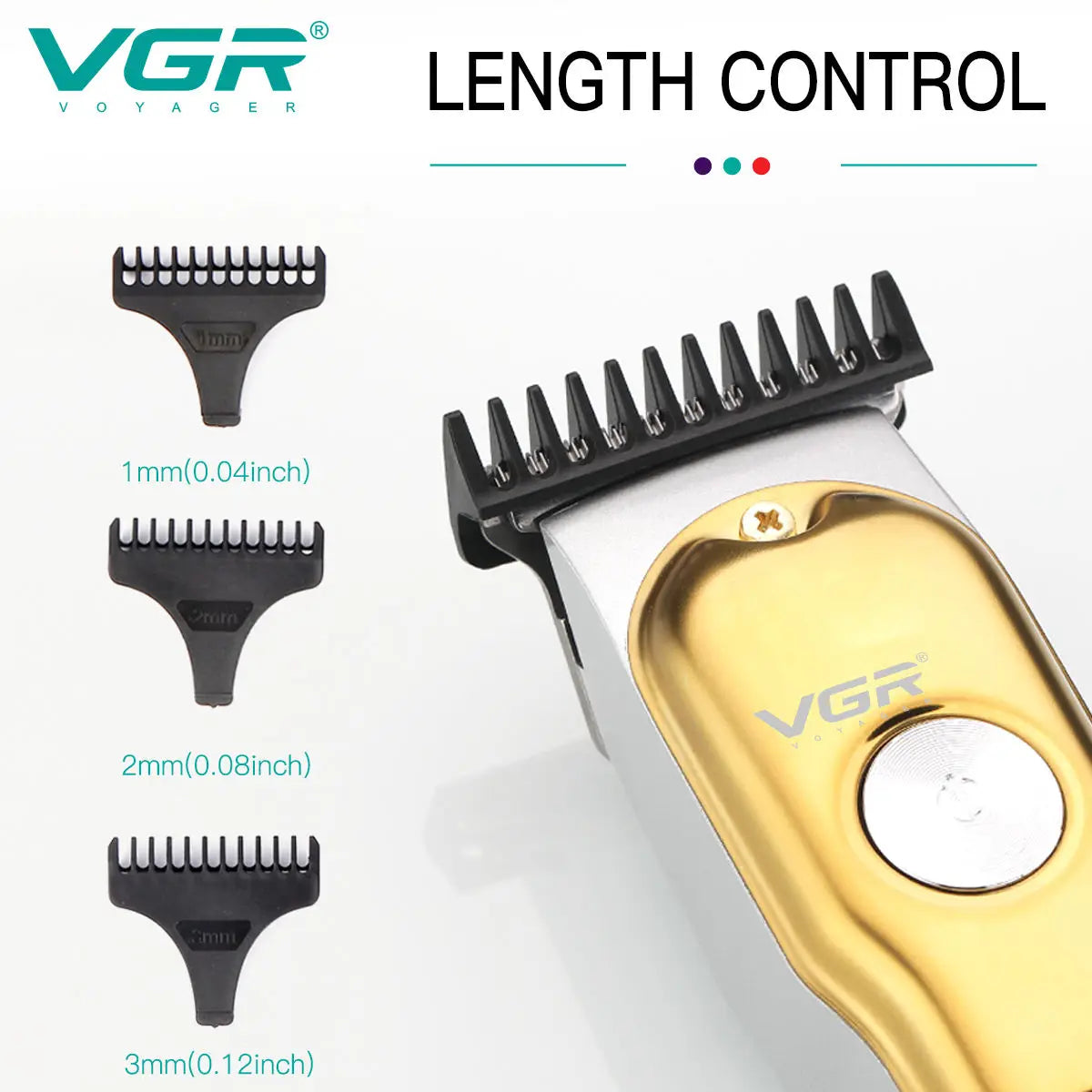 VGR 290 Mini Hair Cutting Machine Cordless Electric Hair Clipper Professional Bald Haircut Machine Barber Hair Trimmer for Men Peaceful Pleasures Health and Wellness