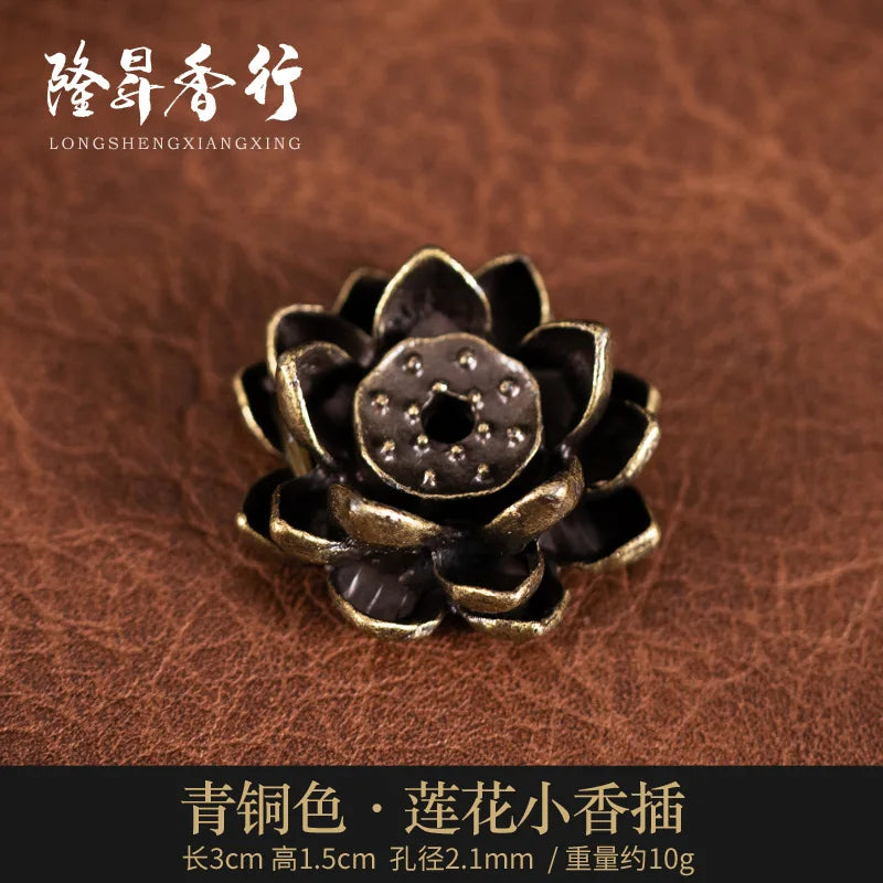Brass Incense Burner Holder for Incense Stick Coil Bottle Gourd Shaped Copper Incense Holder Copper Censer 모기향 거치홀더 방향제 Peaceful Pleasures Health and Wellness type22