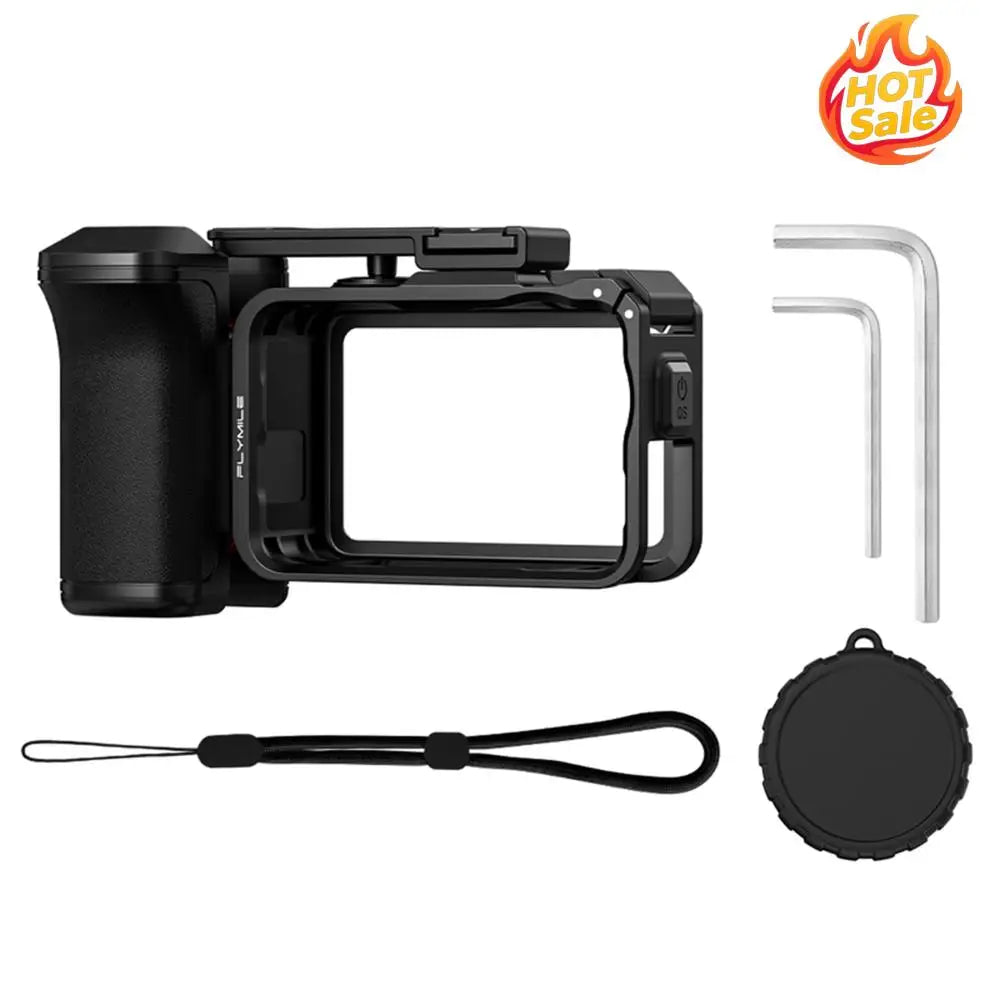 DJI OSMO Action 6 Cage Grip Handle with Shutter & Cold Shoe
