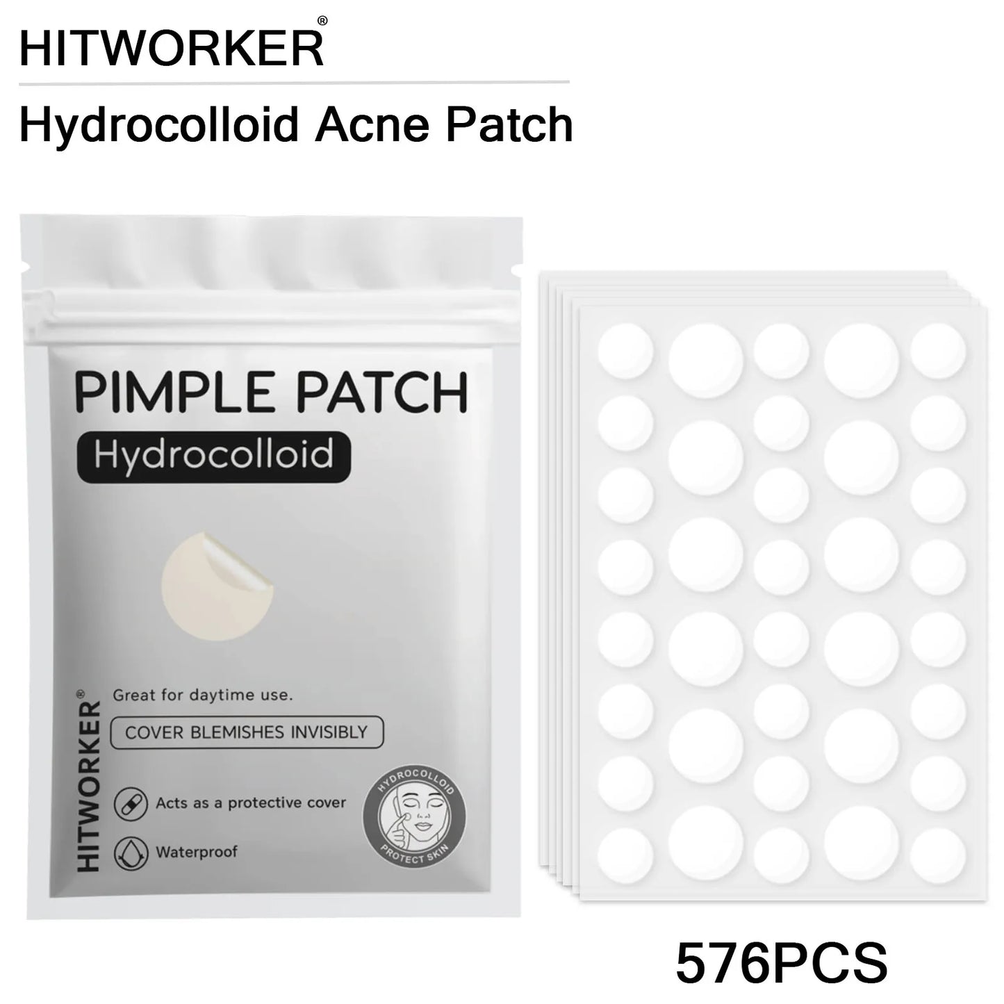 Bulk Hydrocolloid Acne Patches – Alcohol-Free | 144–576 Count
