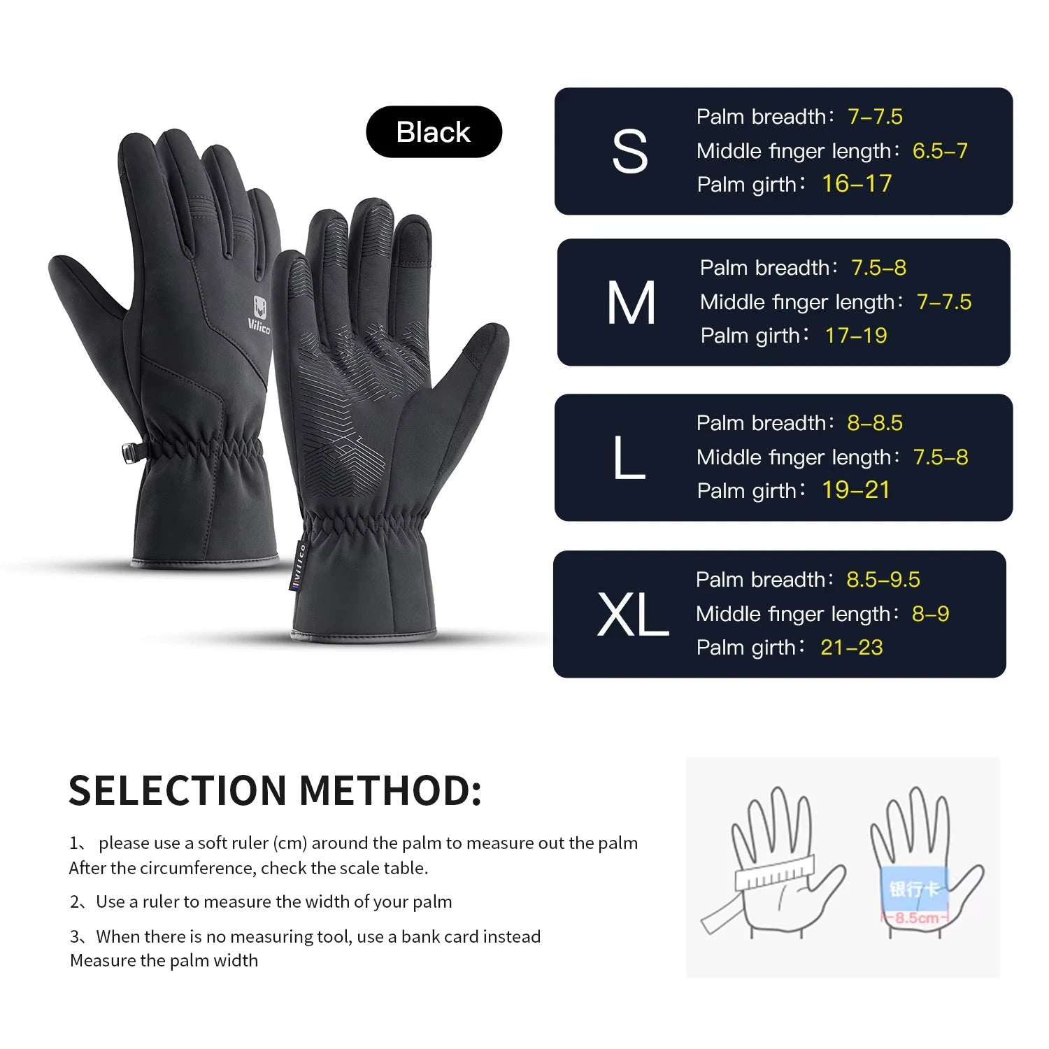 Autumn Winter Outdoor Cycling Gloves for Men Women Touchscreen Thermal Windproof Waterproof Anti-Slip Skiing Hiking Sports Glove Peaceful Pleasures Health and Wellness