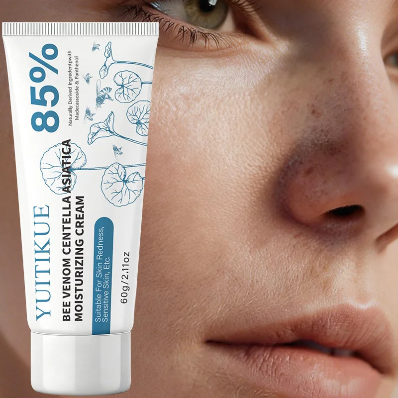 YUITIKUE Bee Venom Centella Asiatica Moisturizing Cream 60g 85% Natural Formula for Sensitive, Redness-Prone Skin Peaceful Pleasures Health and Wellness