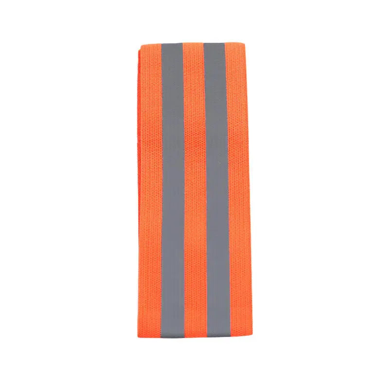 Reflect Strap Elastic Reflective Band Safety High Visibility Wrist Strap for Night Cycling Jogging Outdoor Activity Accessory Peaceful Pleasures Health and Wellness orange-red