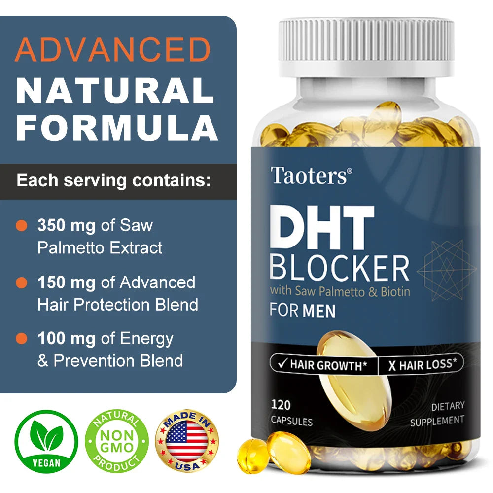 DHT Blocker Hair Growth Supplement – Saw Palmetto & Biotin