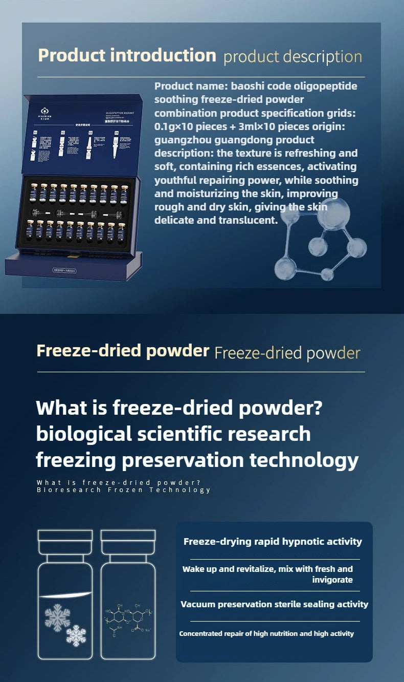 Oligopeptide Freeze-dried Powder Nourishing, Moisturizing, Beauty and Hairdressing Series Freeze-dried Powder Peaceful Pleasures Health and Wellness