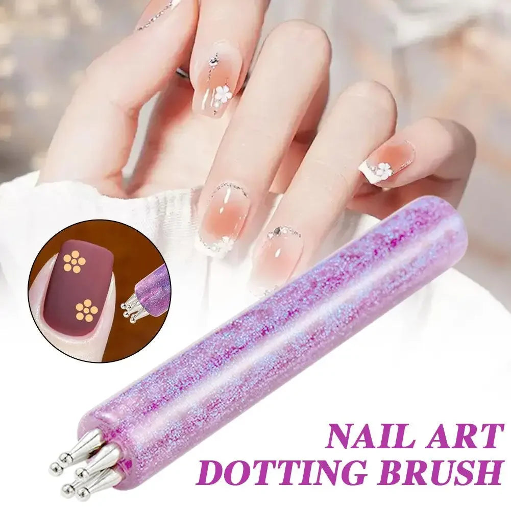 5 Petal Flower Nail Dotting Pen One Stroke Flower Design Tool for Nail Art, Manicure Rhinestone Gems Picker & Dotting Painting Peaceful Pleasures Health and Wellness