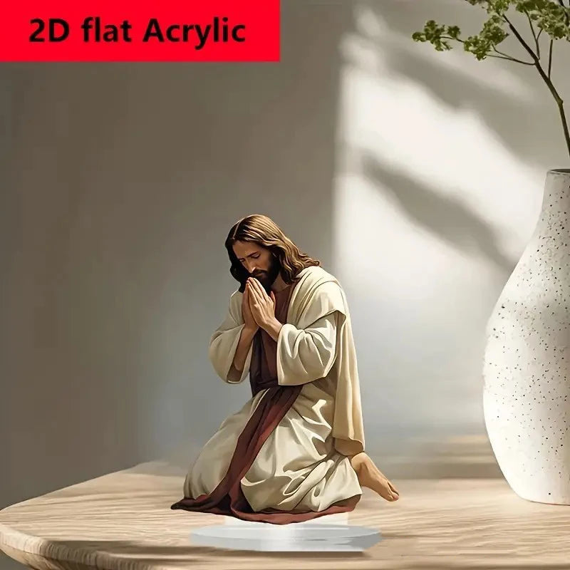 2D Acrylic Nativity Scene Centerpiece | Christmas Tabletop Decor