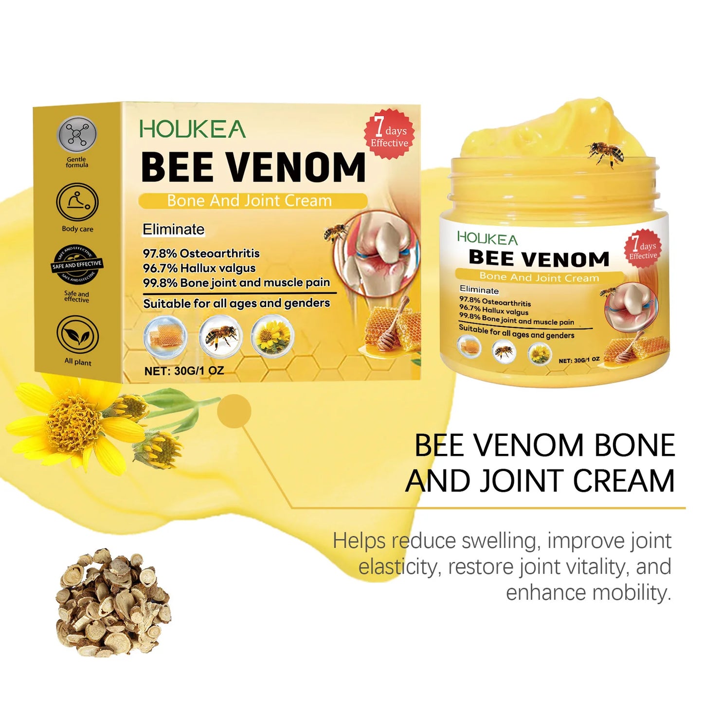 Bee Venom Bone & Joint Care Cream – 30g Nourishing Body Cream
