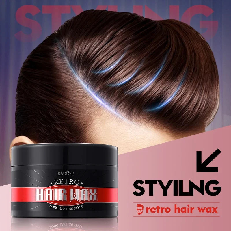 SADOER Men's Vintage Hair Clay – Strong Hold & Volume, 100g