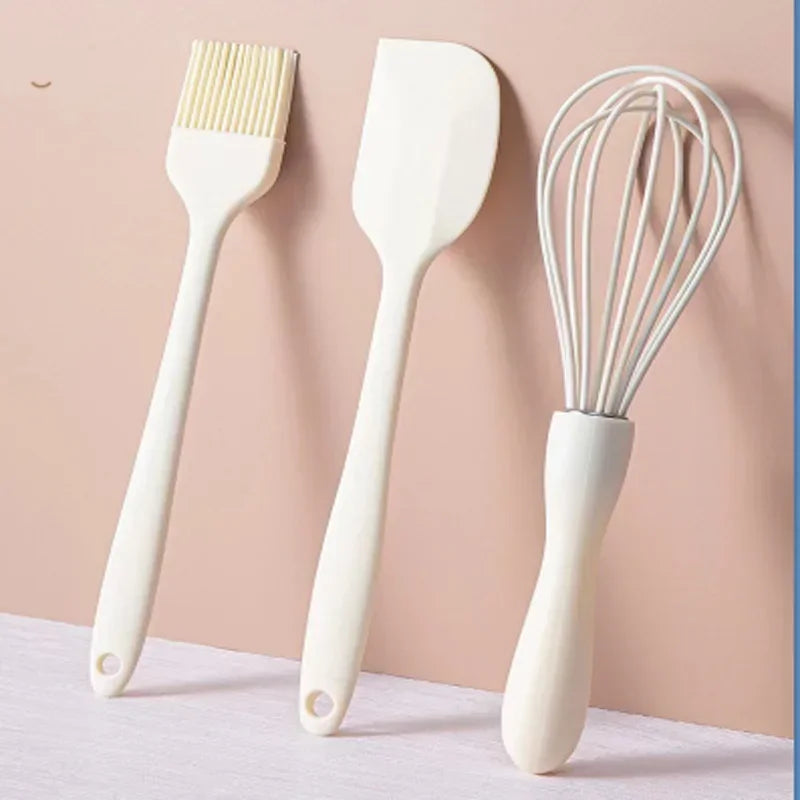 Silicone Baking Set – Spatula, Pastry Brush & Egg Beater 3pc Silicone Baking Tool Set Peaceful Pleasures Health and Wellness