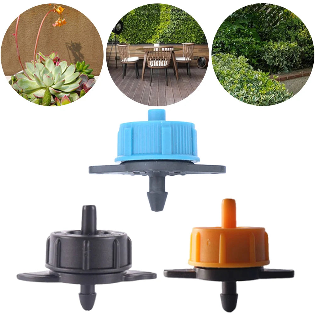 100-Pack Pressure Compensating Drip Emitters – 2L, 4L or 8L/H Flow Rates Peaceful Pleasures Health and Wellness