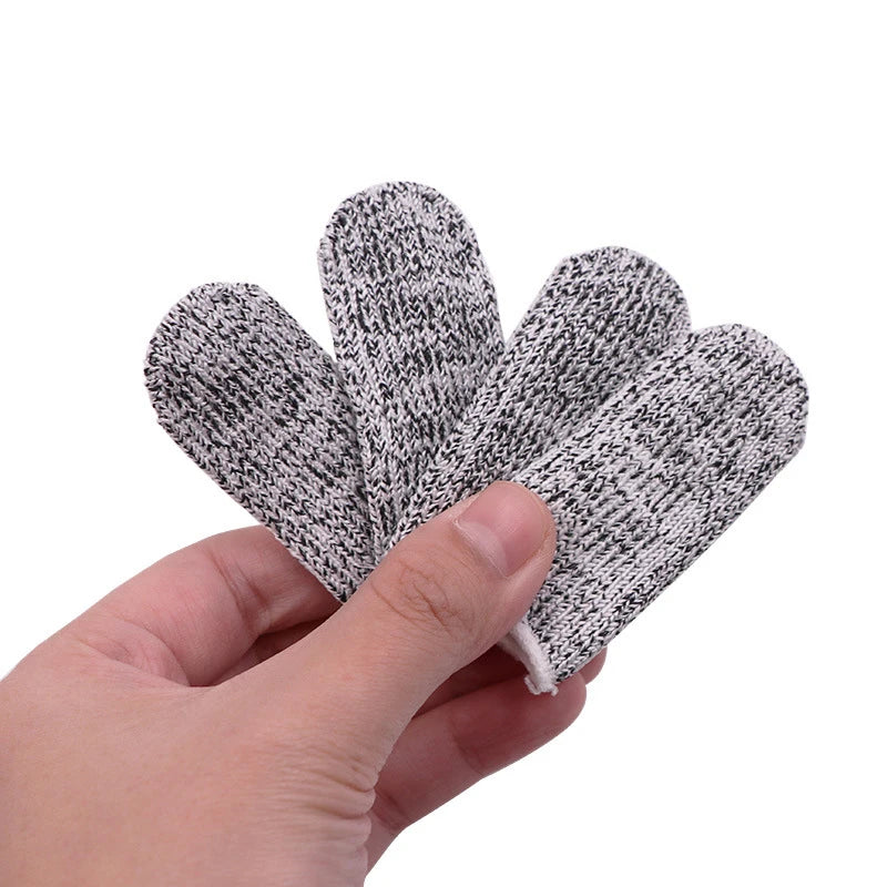 10Pcs Cut Resistant Finger Cover 5 Grade Cutting Resistant Finger Cover Labor Protection Kitchen Cutting Finger Cover Peaceful Pleasures Health and Wellness