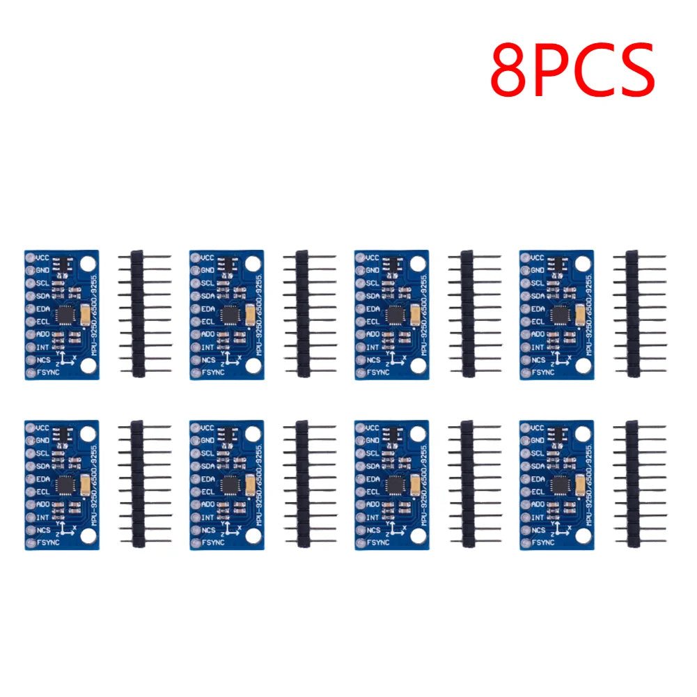 MPU6500 6-Axis Gyroscope Accelerometer Sensor Module IIC I2C SPI GY-6500 6-axis Attitude Gyro Sensor Replace MPU6050 for Arduino Peaceful Pleasures Health and Wellness 8PCS