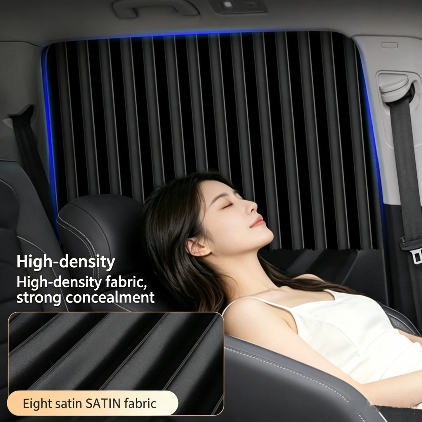 1/2Pcs Magnetic Car Side Window Sun Shade Curtains Privacy Design Sun Protection Sunshade Anti-Glare UV-Blocking Curtain Peaceful Pleasures Health and Wellness