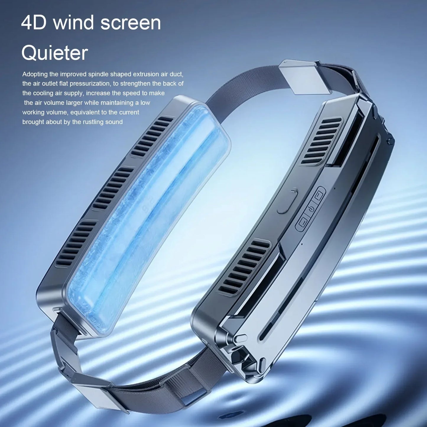 URGGU Wearable Waist Belt Fan USB 3-Speed | Outdoor Cooling