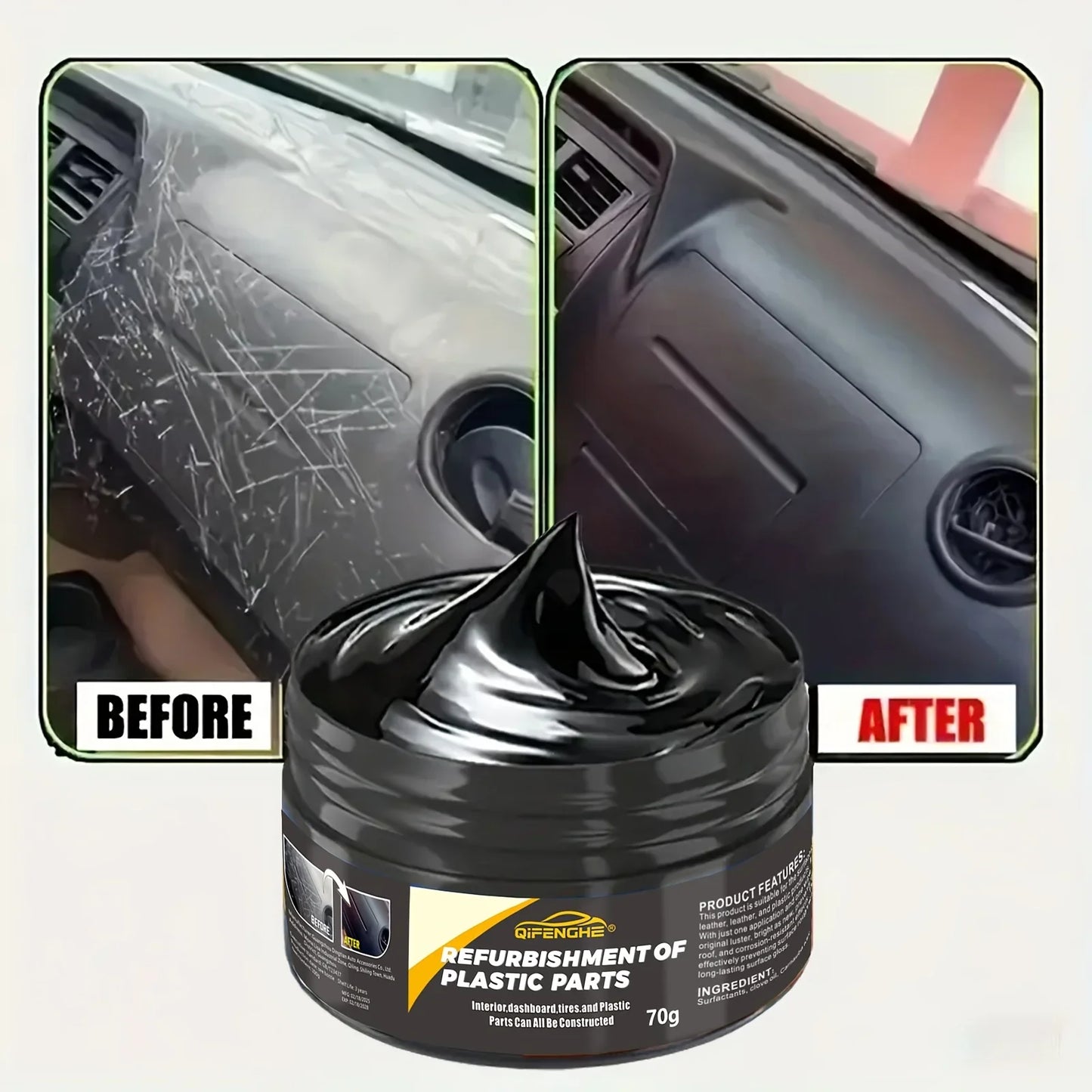 Car Plastic Restorer – Polishing Wax & Scratch Repair Cream