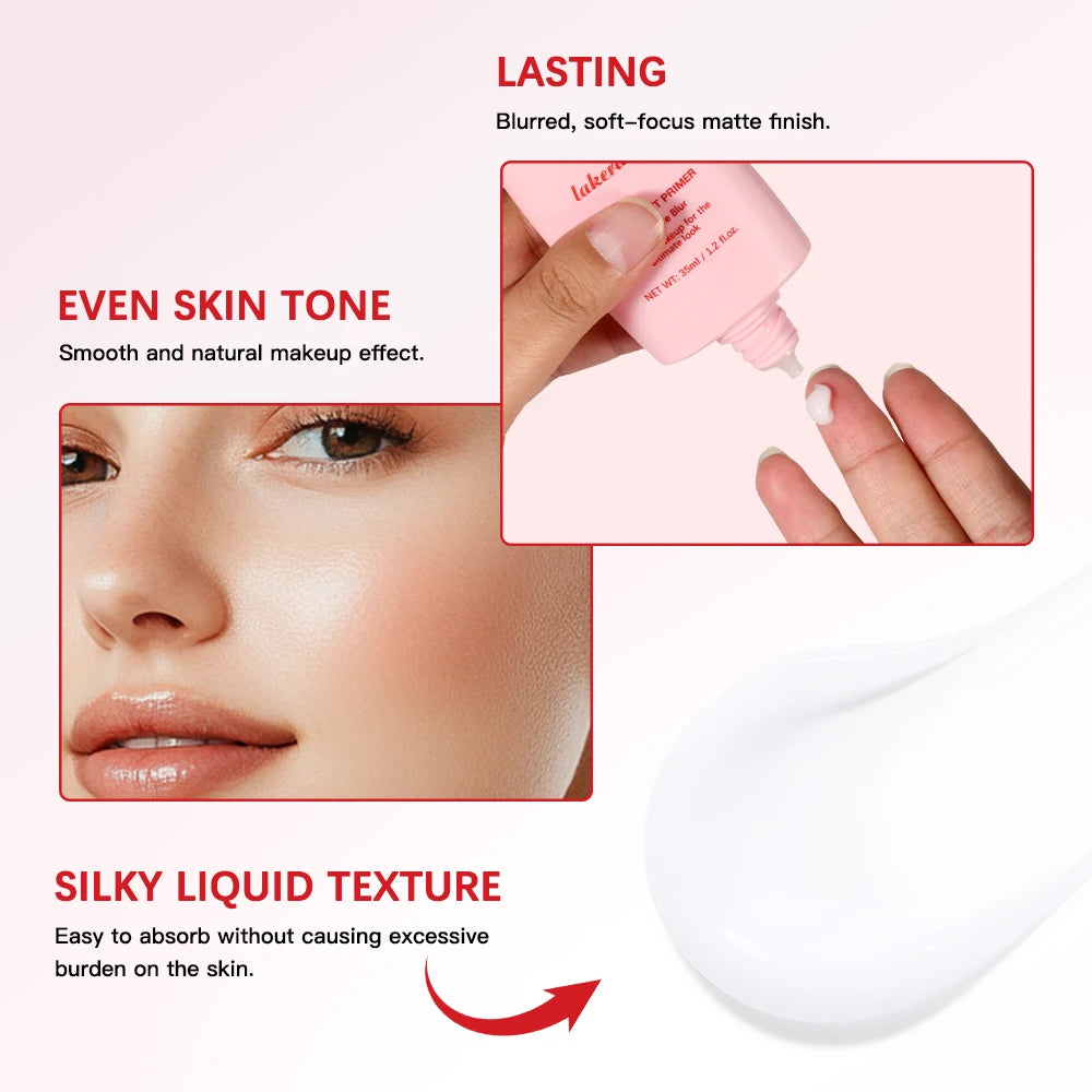 Lakerain Blur Magnet Primer Matte Finish Moisturizing Under Makeup Firming Light Beige Base Smooth Cosmetics Makeup Base Peaceful Pleasures Health and Wellness