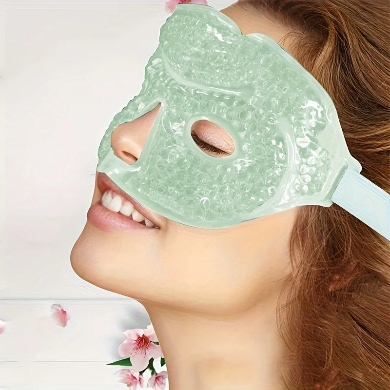 Hot and Cold Compress Half-Eye Mask in 3 Colors, Single Pack Peaceful Pleasures Health and Wellness
