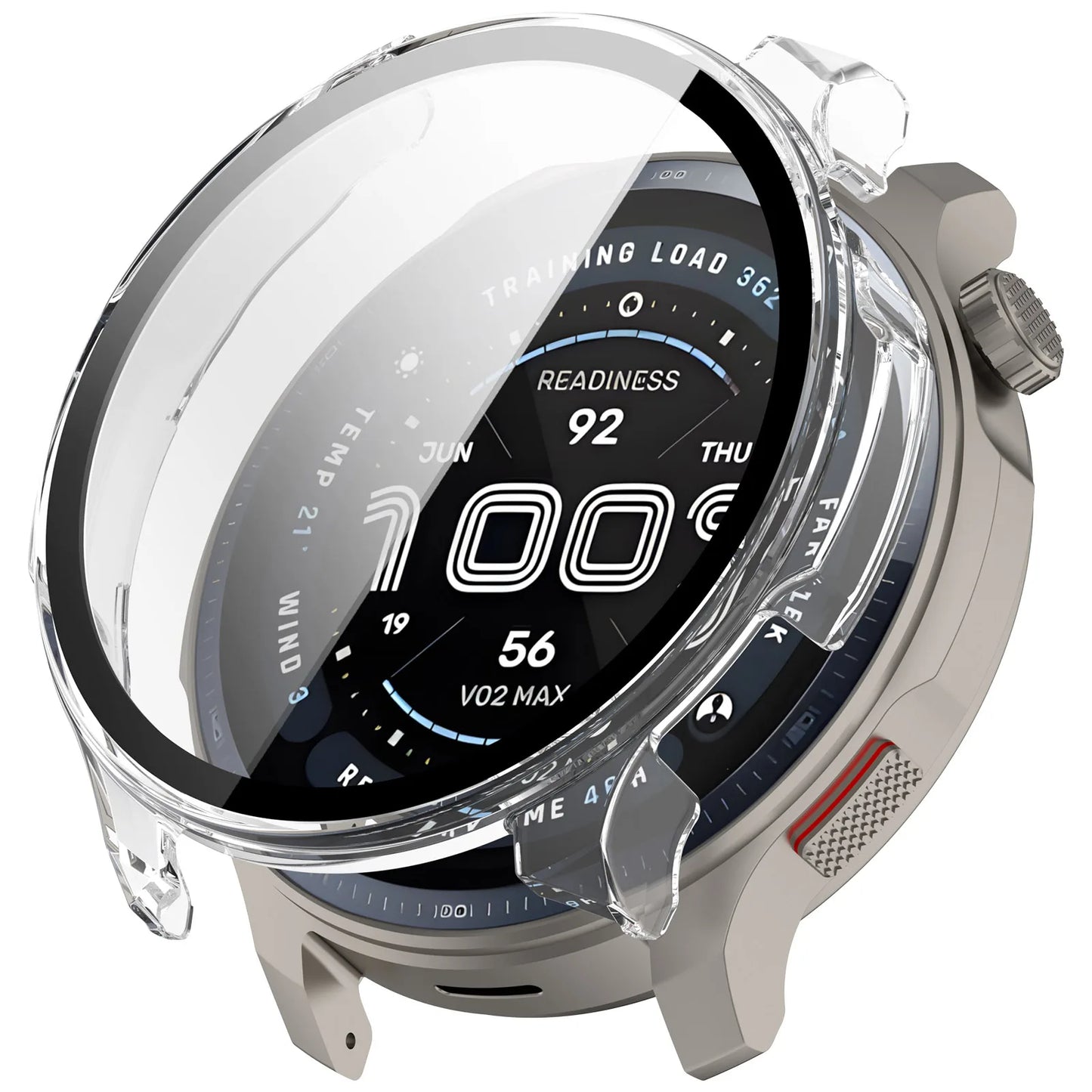 Full Protective Case Made of PC Tempered Glass for Huami Amazfit Balance 2 Smartwatch Peaceful Pleasures Health and Wellness