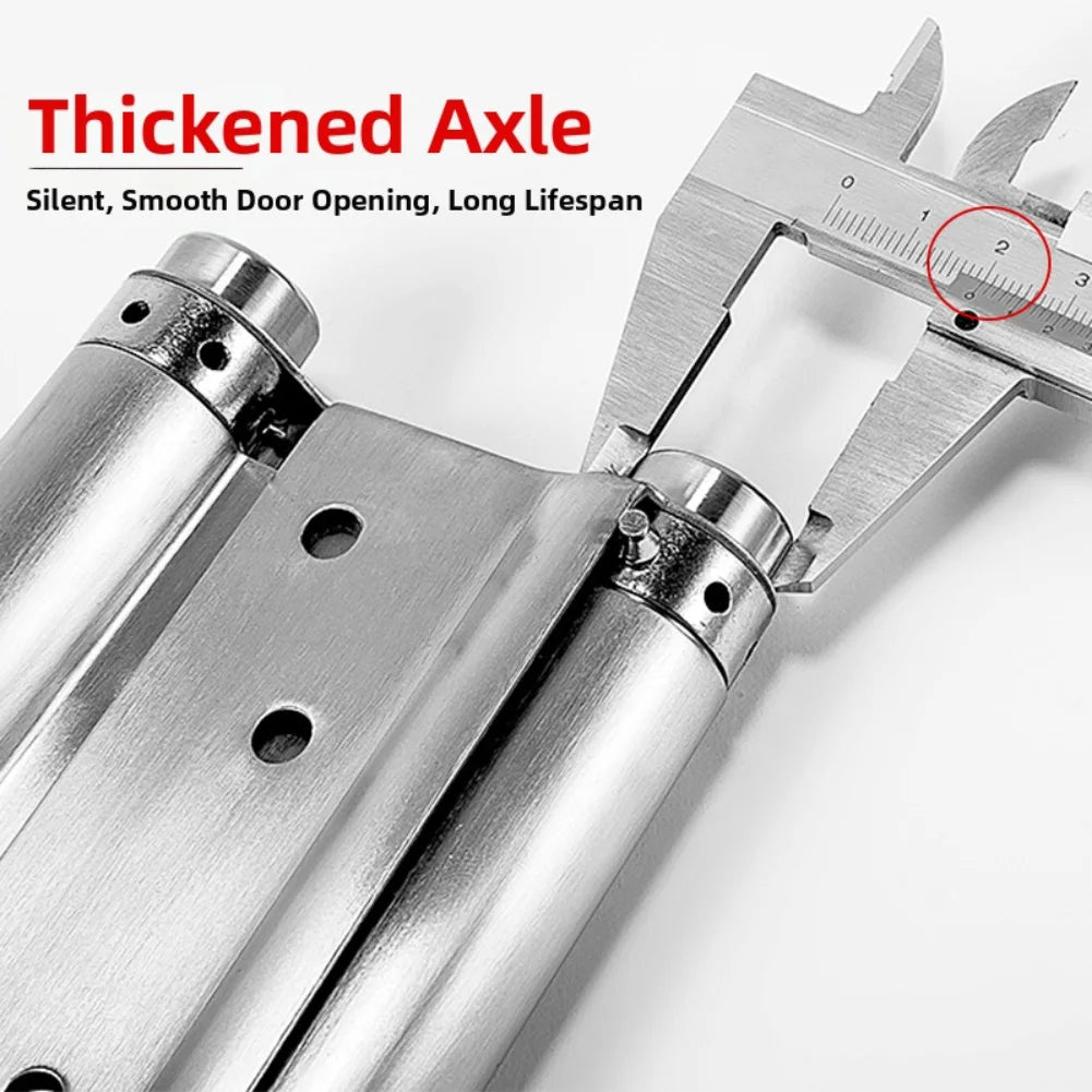 Double Spring Hinge Stainless Steel Two-way Door Automatic Closing
