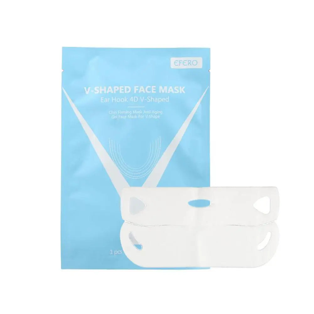 V-Shape Face Lifting Mask – Chin Firming & Slimming Mask for Anti-Wrinkle & Brightening Peaceful Pleasures Health and Wellness 1 pack
