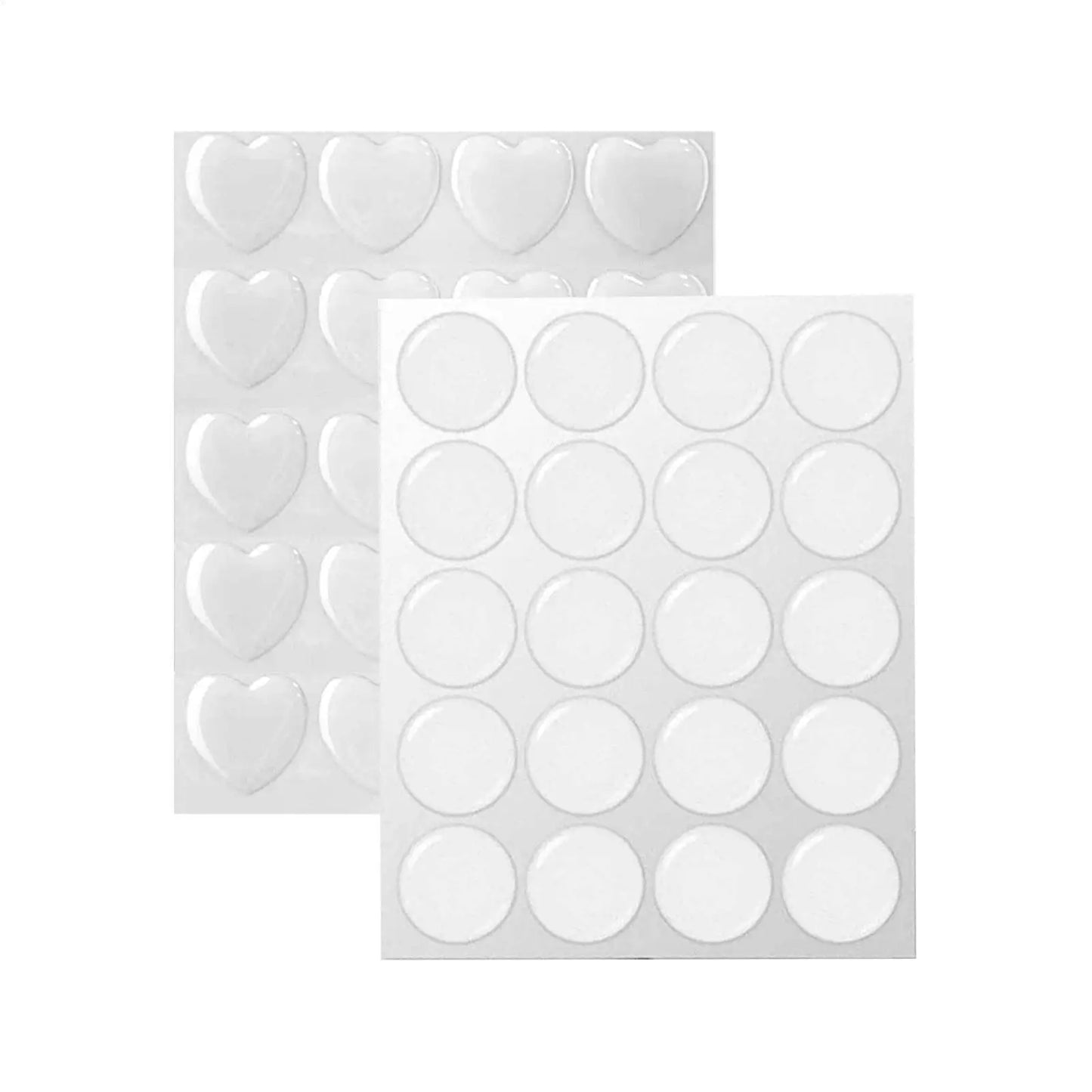3D Resin Gem Stickers – 20 Crystal Convex Jewel Decals for DIY