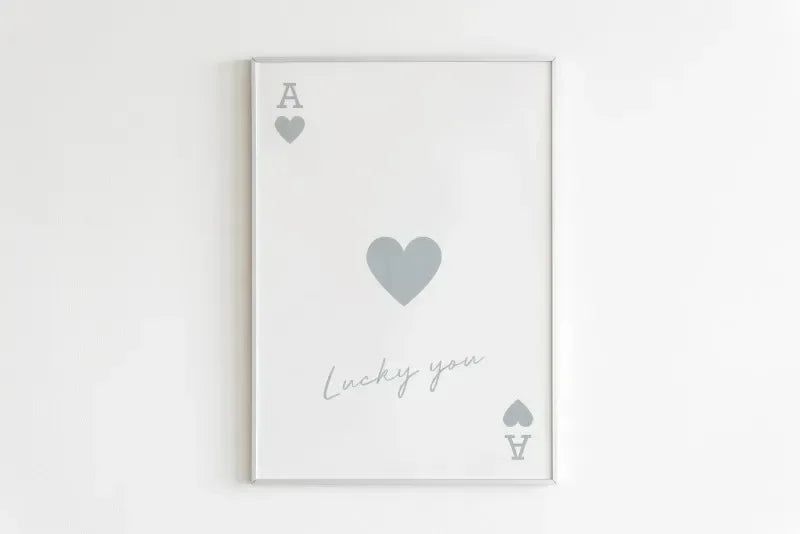 Queen of Hearts Kiss Lips Canvas Print | Lucky You Wall Art