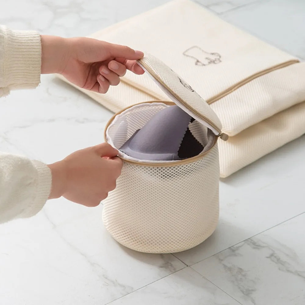 6-Piece Mesh Laundry Bags Set – Zippered & Breathable