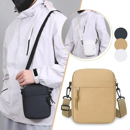 Men's Nylon Crossbody Bag – Minimalist Travel Messenger Bag Crossbody Messenger Bag Oasis Select