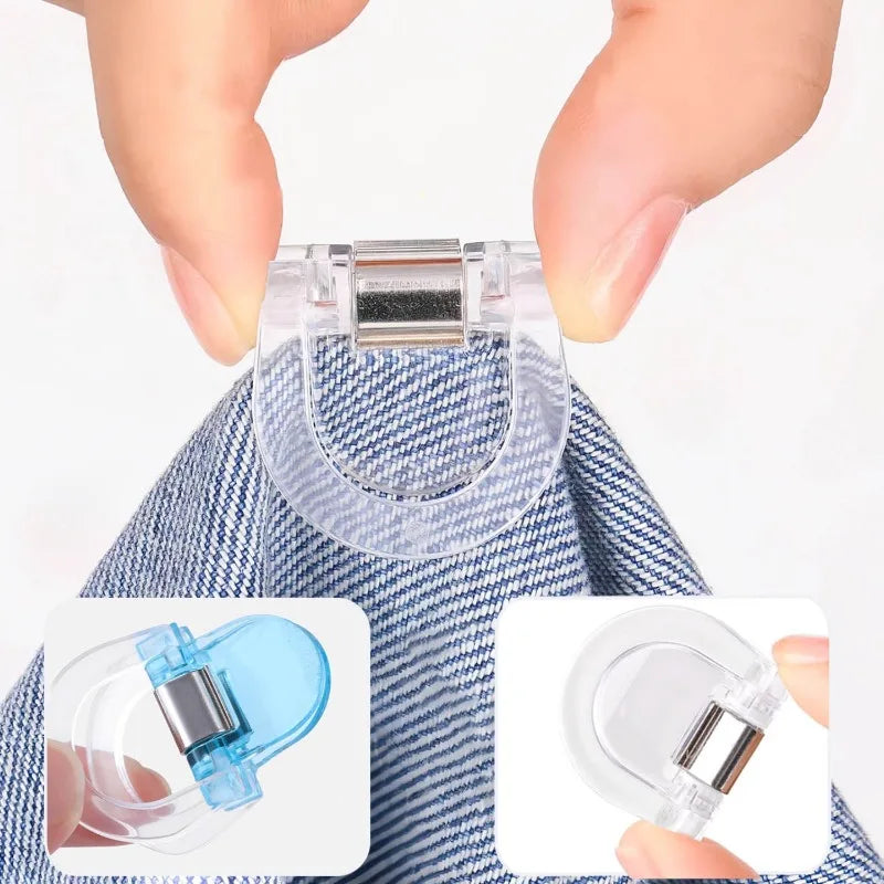Invisible Hem Clips – Non-Slip Adjustable for Jeans & Wide-Leg Pants