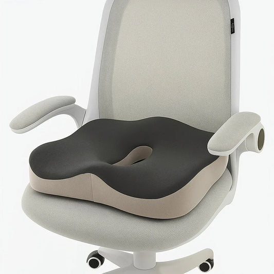 Memory Foam Seat Cushion – Ergonomic Center Groove, Non-Slip Memory Foam Cushion Oasis Select