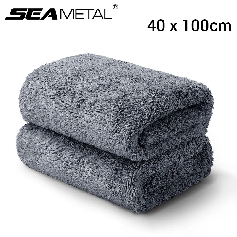Microfiber Coral Velvet Car Wash Towel 40x100cm | Ultra Absorbent