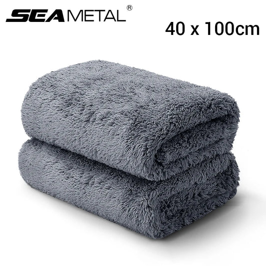 Microfiber Coral Velvet Car Wash Towel 40x100cm | Ultra Absorbent Car Wash Towel Peaceful Pleasures Health and Wellness